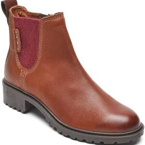 Rockport Leather Lug Sole Cobb Hill Winter Waterproof Chelsea Boot 9.5
